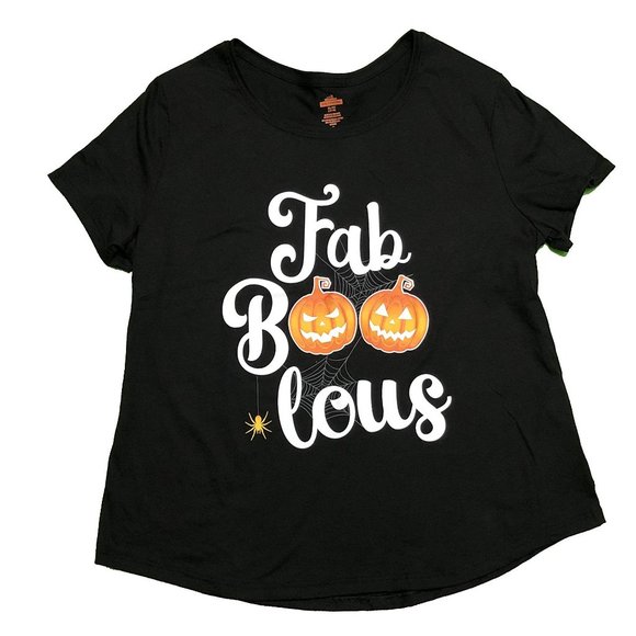 NWT FabBooLous Halloween‎ T-Shirt Black Tee Shirt - Picture 2 of 7
